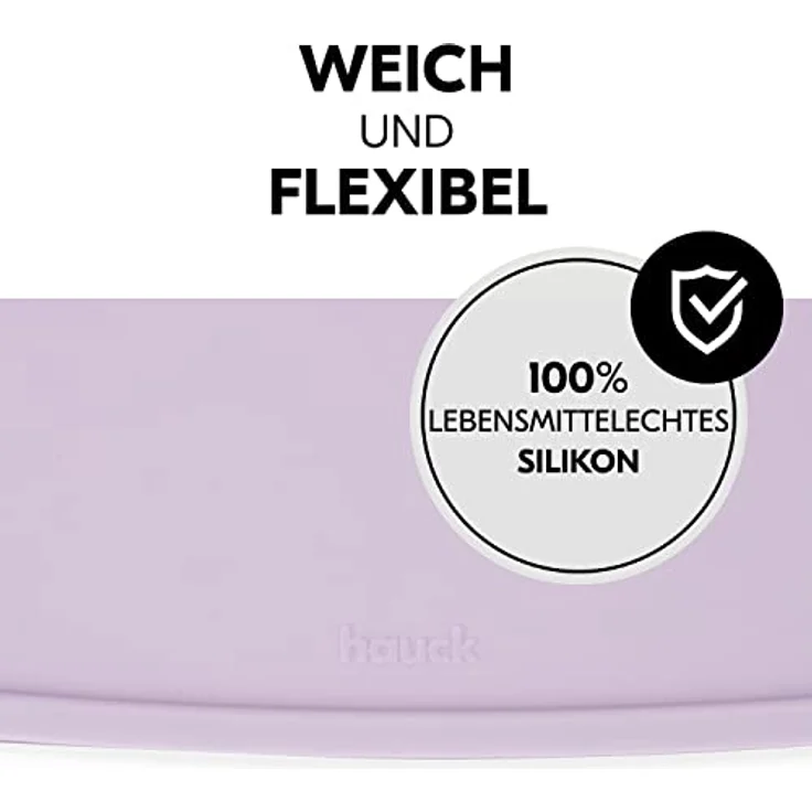 Hauck Silikon Auflage für Hochstuhl Alpha Essbrett Wooden/Click Tray oder Esstisch - Baby und Kinder Platzdeckchen, Abwaschbar, Rutschhemmend und Temperaturbeständig (Crab Lavender) – Bild 5
