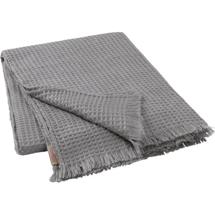 Blomus Decke TOLA, Wohndecke, Kuscheldecke, Kunstfaser, Wolle, grau, 130x180 cm, 66119