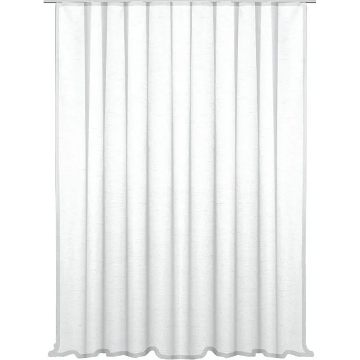 Haus und Deko Gardine Vorhang Kräuselband 300x245 cm Seidenglanz halbtransparent Gardine (1 St), Kräuselband, halbtransparent, Polyester