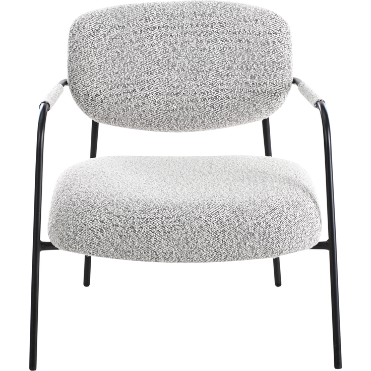 Sessel AUSVIKA Stoff Schwarz Weiß – Bild 5