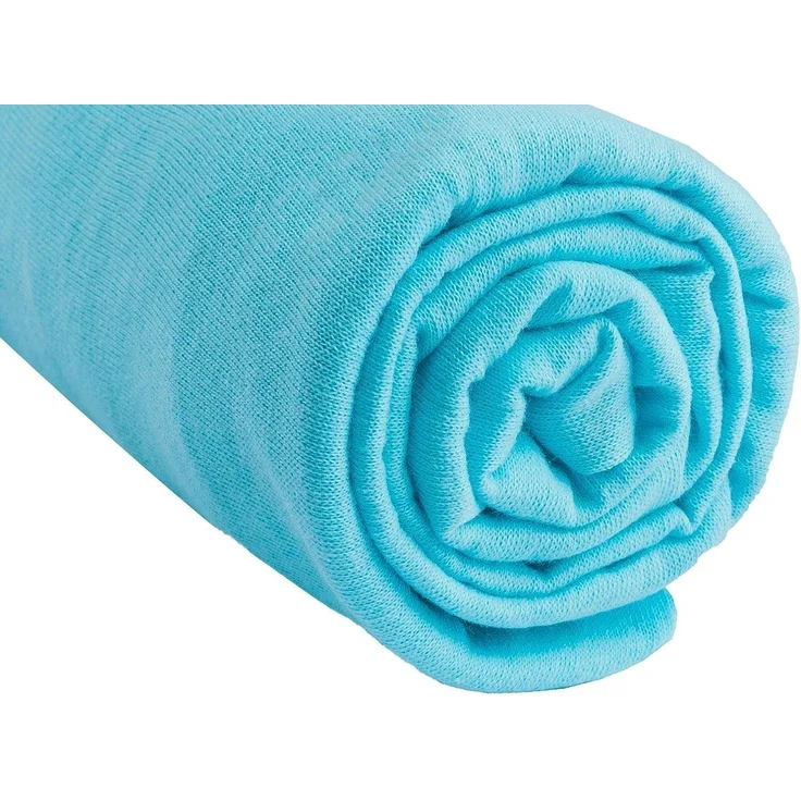 Lot de 3 draps housse Coton - 60x120 - anis blanc turquoise – Bild 5