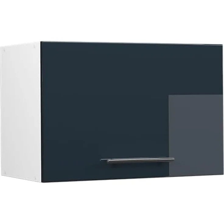 Hängeschrank Fame-Line Dunkelblau Hochglanz 60 cm Flach Vicco – Bild 1
