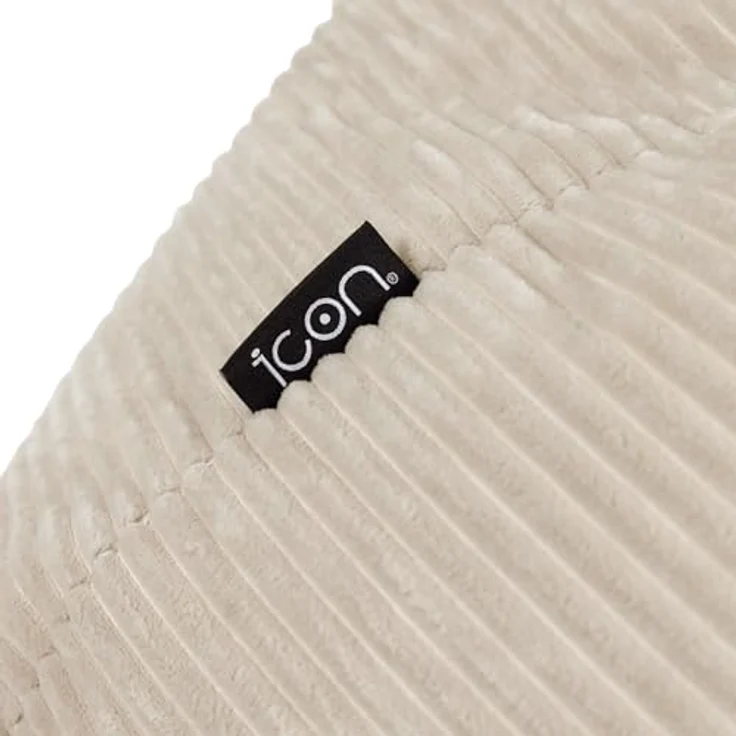 Icon Dalton XXL Sitzsack Cord, Beige, Gaming Sitzsack Erwachsene mit Füllung, Bean Bag, Cord Sessel, Lounge Sessel, Lounge Stuhl, Schlafzimmer, Wohnzimmer, Wohnzimmer Möbel – Bild 8