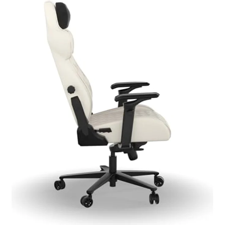 Corsair TC500 Luxe Gaming-Stuhl mit verstellbarer Lendenstütze und Omniflex-Armlehnen, Frost – Bild 4