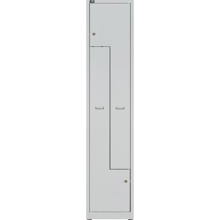 Bisley Z Garderobenschrank LIGHT, 1 Abteil für 2 Nutzer, lichtgrau – Bild 1