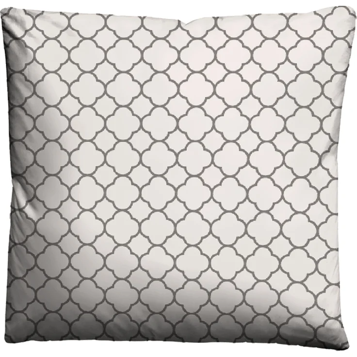 biberna 0636045 Mako-Satin Bettwäsche GRAFIK - MIX & MATCH, taupe, 1x 40x40 cm – Bild 1