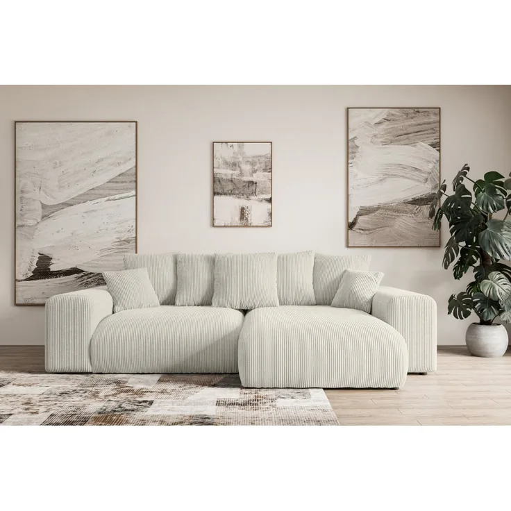 ALTDECOR Ecksofa ESKAR-L, Couch mit Schlaffunktion, Wohnzimmer - Wohnlandschaft, Corner Sofa Bett Eckcouch Couch L-Form Schlafcouch Ausziehbar
