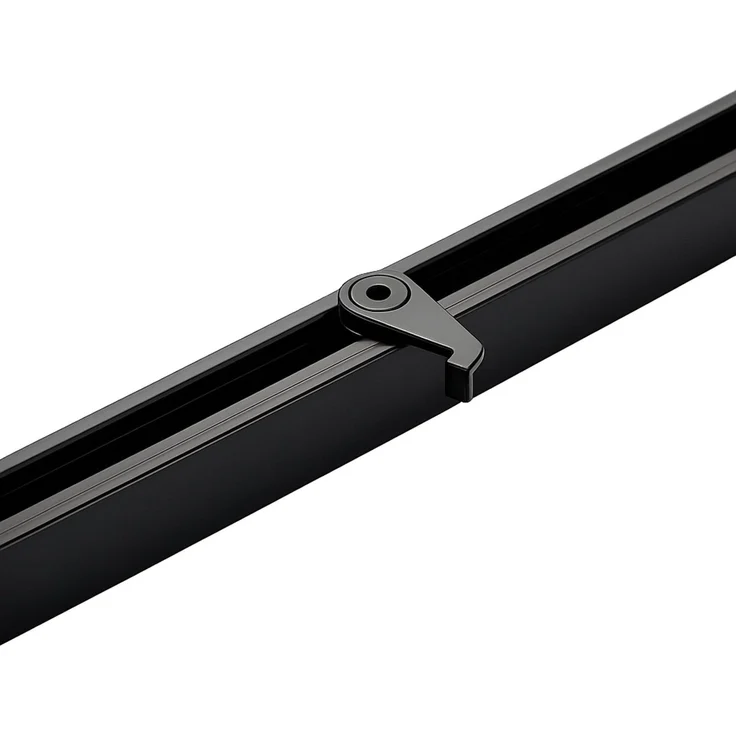 Deco-Raum® 'Square' Gardinenschiene, Aluminium, 570 cm, Schwarz – Bild 5