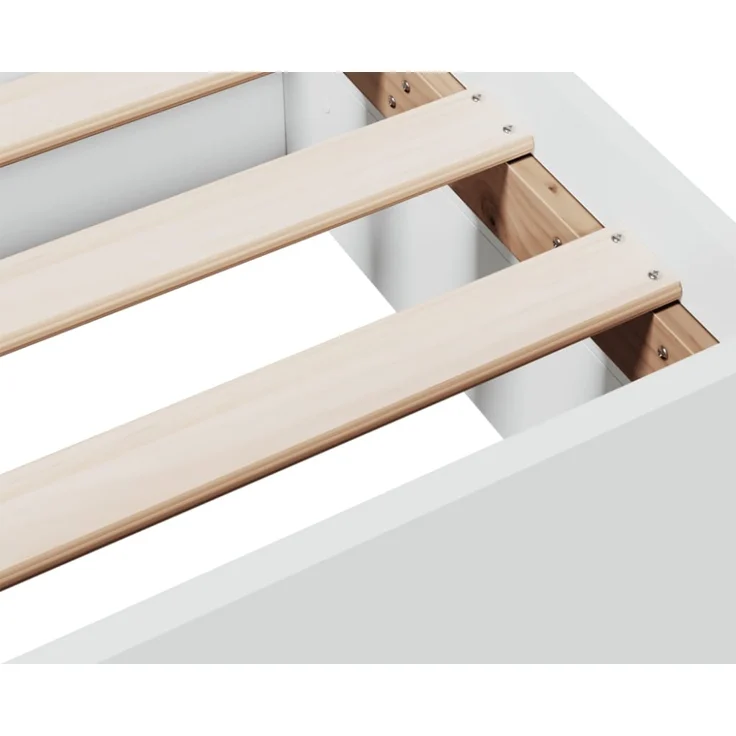 vidaXL Bettgestell mit Schubladen Weiß 150x200 cm Holzwerkstoff 3280286 – Bild 2