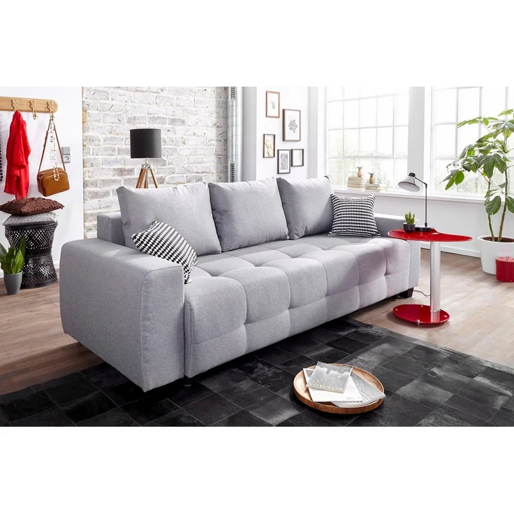 COLLECTION AB Schlafsofa Bella, mit Bettfunktion und Bettkasten, inkl. loser Rücken- und Zierkissen – Bild 5