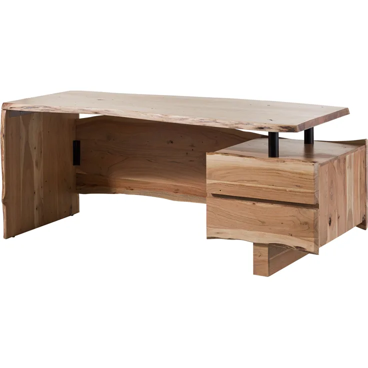 Schreibtisch Akazie 190x70x76 natur lackiert PURE ACACIA #151