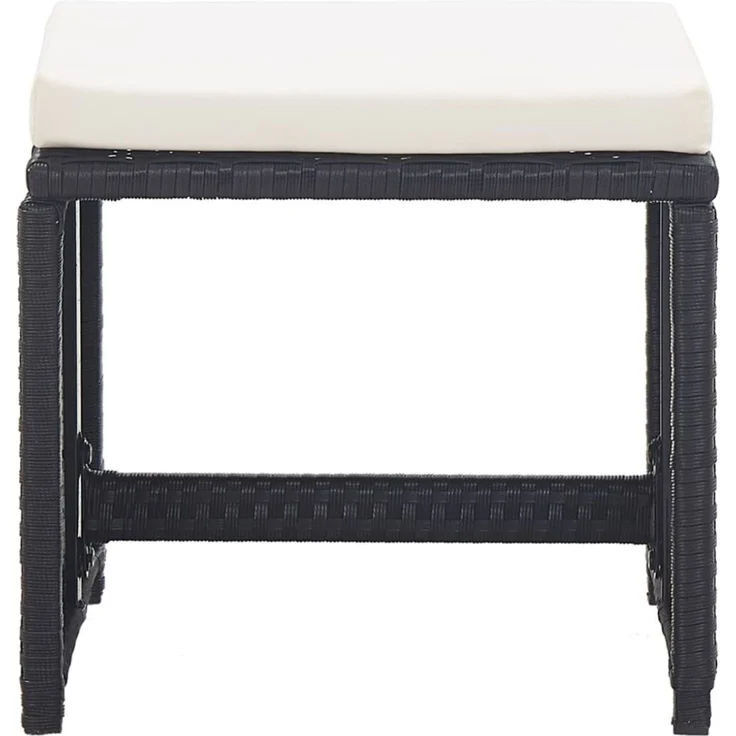 vidaXL 17-tlg. Garten-Essgruppe mit Auflagen Poly Rattan Schwarz 46427 – Bild 9