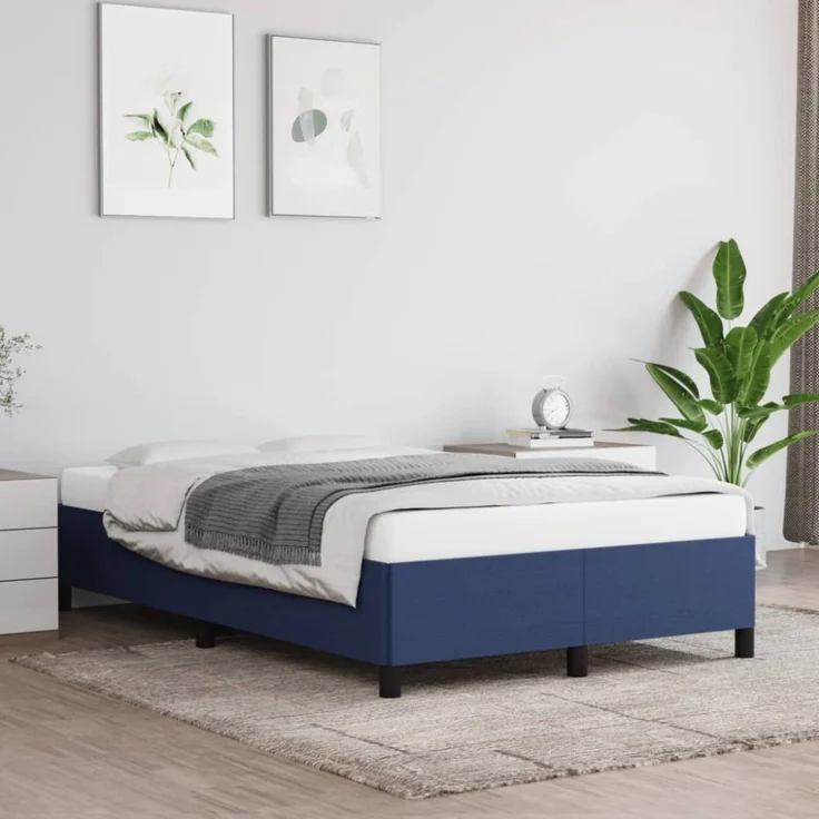 vidaXL Polsterbett, Stoff, 33,5 cm, Blau, 120x190 cm – Bild 1