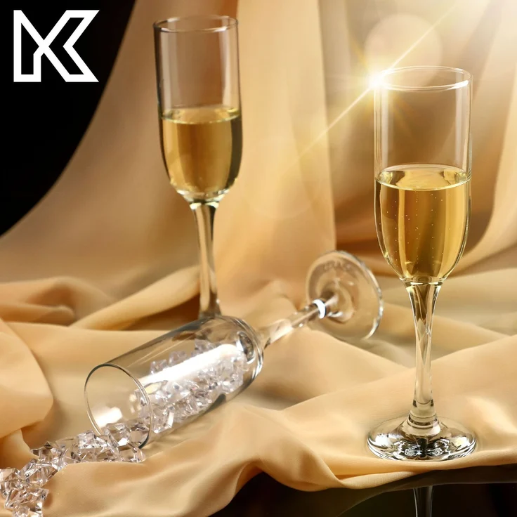 KADAX Prosecco-Champagnergläser, 210 ml, 6er-Set – Bild 3