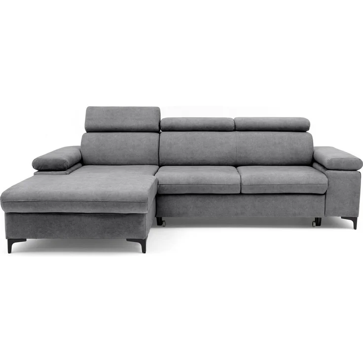 Muffo Ecksofa Ecke mit verstellbaren Kopfteilen MAVIC, Verstellbare Kopfstützen, verstellbare Armlehnen, Einfache Form, Schlaffunktion, Bettzeugbehälter – Bild 1