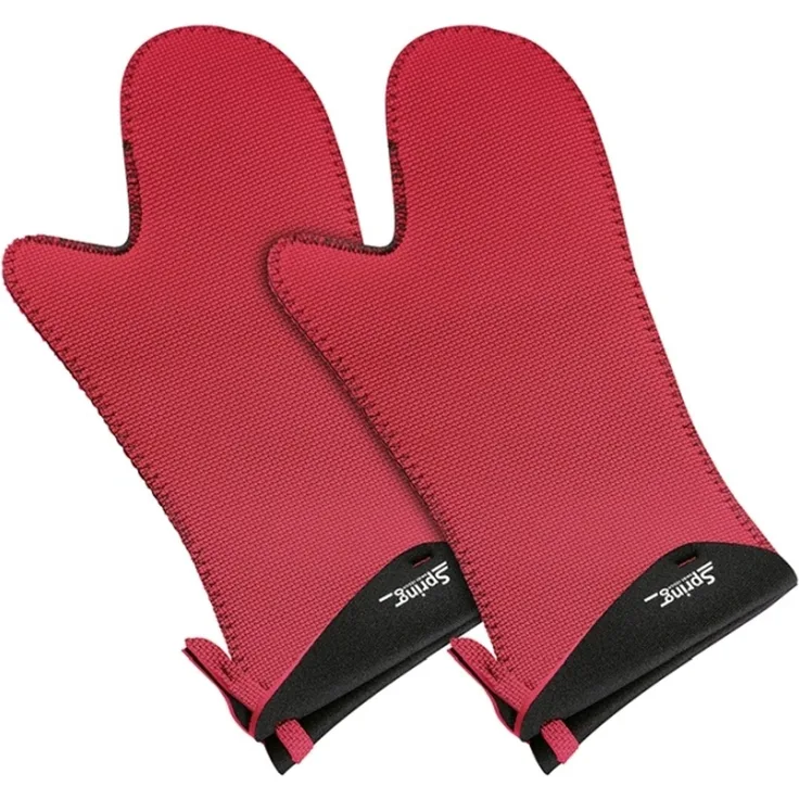 Spring Grips Handschuh lang rot / schwarz 1 Paar
