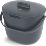 YourCasa Biomülleimer Küche 6L für alltäglichen Biomüll Spülmaschinenfest mit Sieb, Spülmaschinenfest, 6L Fassungsvermögen