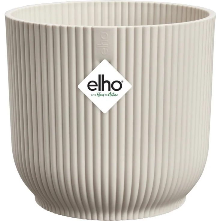 Elho Blumentopf Vibes Fold Kunststoff seidenweiß Ø 30 x 27 cm