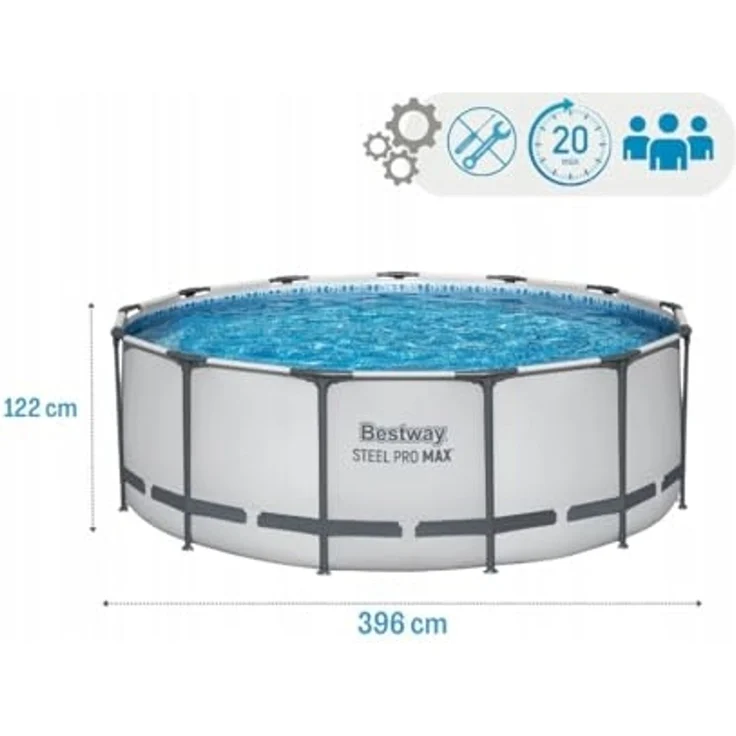 Bestway Steel Pro Max Pool-Set, rund, 3,96 x 1,22 m – Bild 3