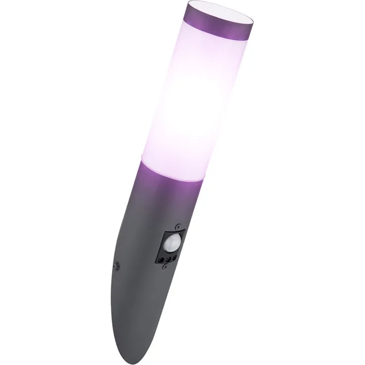 RGB LED Wandleuchte, Edelstahl, Sensor, App-/Sprachsteuerung