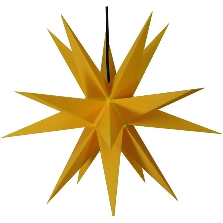 Guru-Shop LED-Stern für außen Melchior Outdoor II Gelb, sehr stabiler 3D., Leuchtmittel nicht inklusive – Bild 4