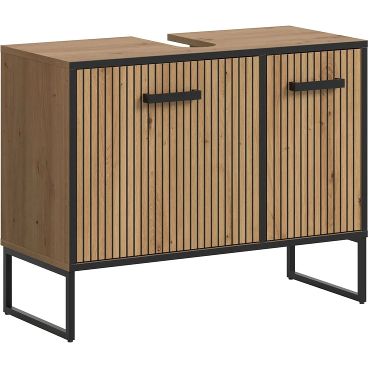 Bagno Waschbeckenunterschrank in Artisan Oak Nachbildung – Bild 1