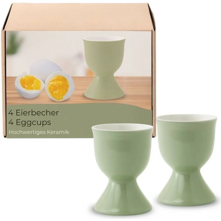 matches21 HOME & HOBBY Eierbecher, (4-tlg), Spülmaschinenfeste Eierhalter für Frühstückstisch – Bild 4