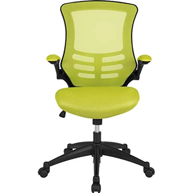 Flash Furniture Bürostuhl, Metall Kunststoff Holzwerkstoff Schaumstoff Netzgewebe Technisches Holz, Grünes Netz, 64. 77x62. 23x104. 78 cm – Bild 11