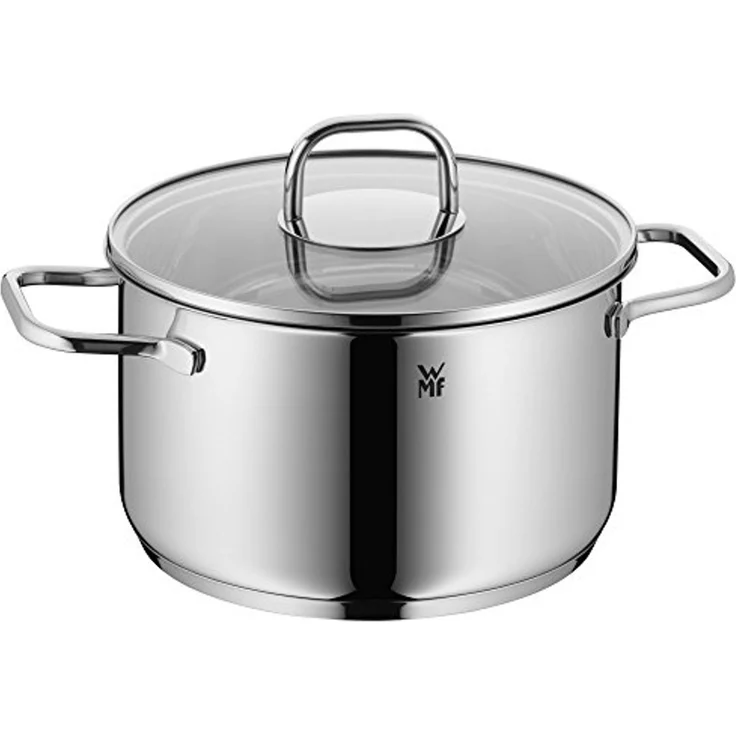 WMF Topf-Set Inspiration, Cromargan® Edelstahl Rostfrei 18/10 (Set, 7-tlg, je 1 Fleischtopf Ø 16/20/24 cm, 1x Stieltopf Ø 16 cm), energiesparende TransTherm®-Allherdböden, pflegeleicht und robust – Bild 3