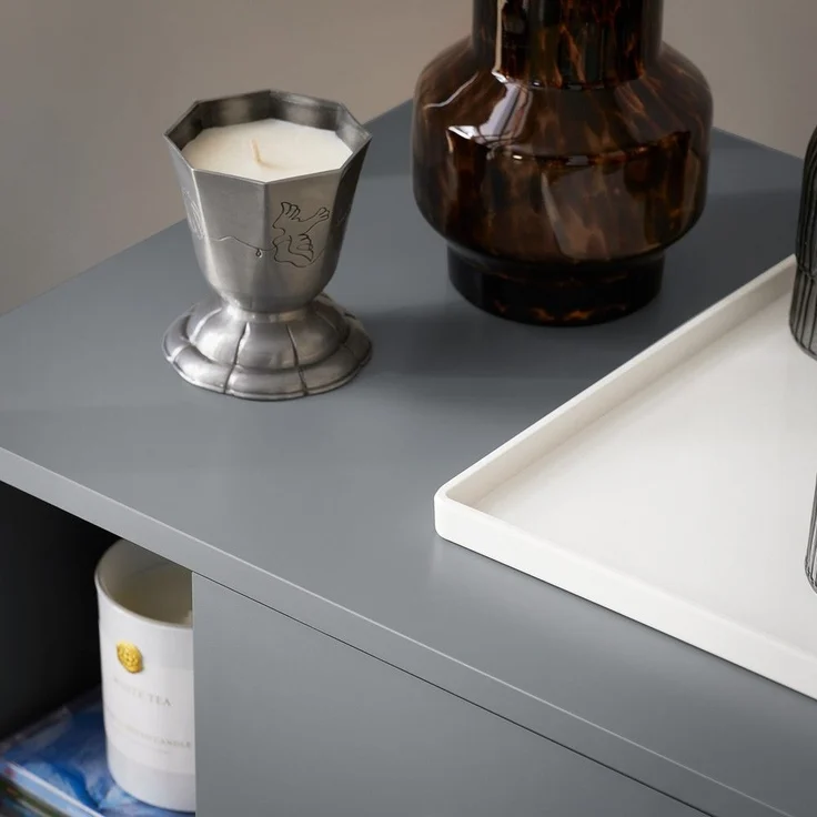 SoBuy FBT95-HG Nachttisch, MDF, Lackiert, Grau, 45 x 60 x 35 cm – Bild 9