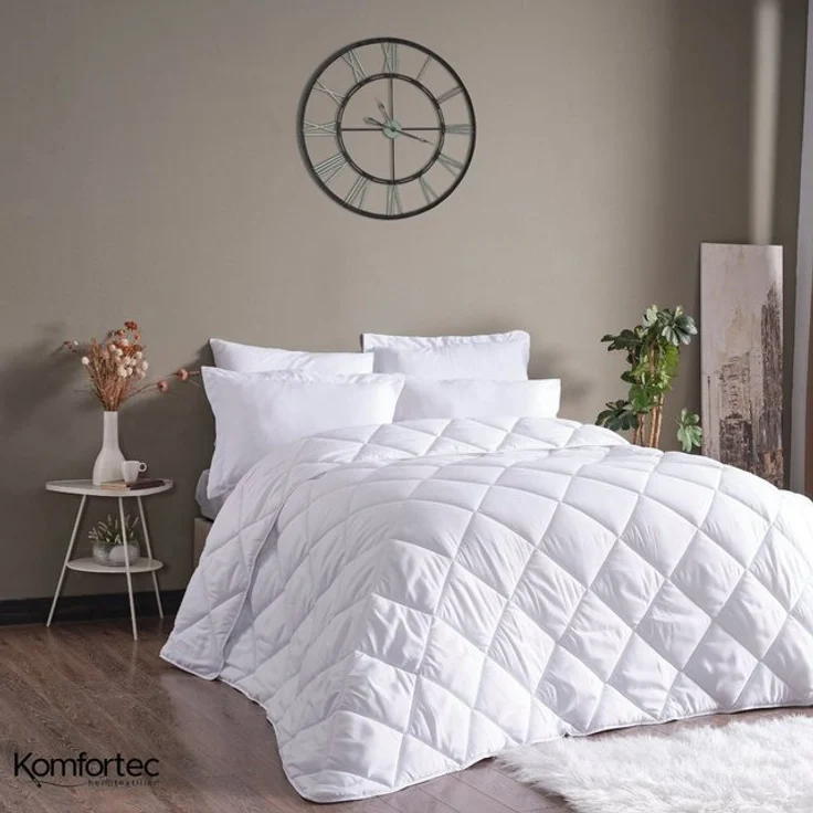 Komfortec Kunstfaserbettdecke,Bettdecken für Sommer und Winter, Ganzjahresdecke, Füllung: Polyester, Bezug: Mikrofaser, 135x200 cm, 155x220 cm und weiteren Größen, allergiker geeignet – Bild 4