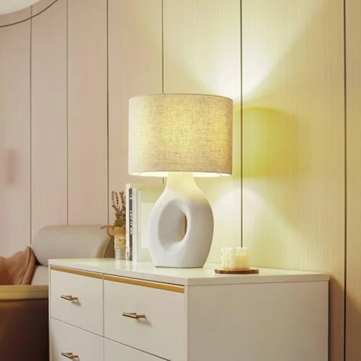 Lindby Tischleuchte Thalassia, Weiß IP20, 1 x 15 W LED – Bild 3