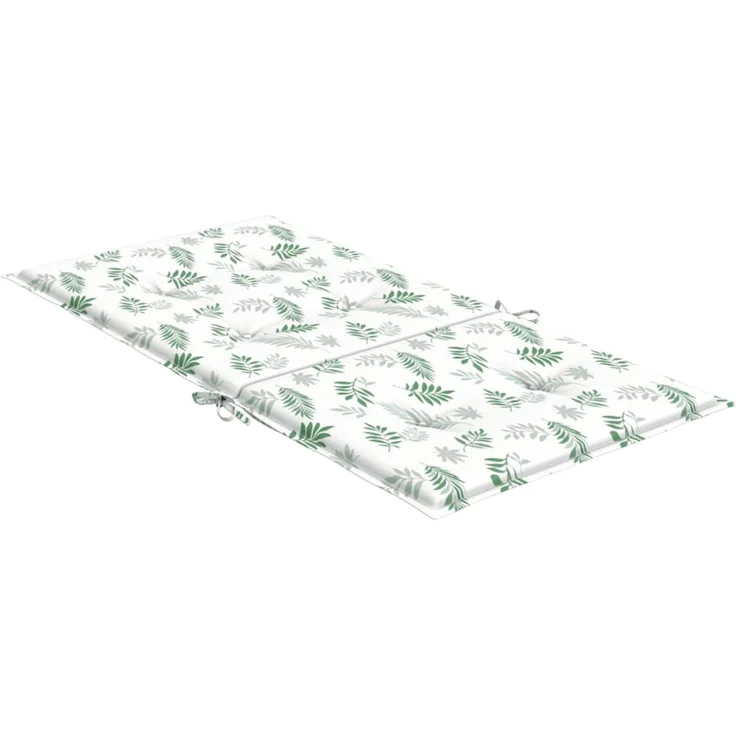 vidaXL Niedriglehner-Auflagen 4 Stk. Blattmuster Stoff 361329 – Bild 6