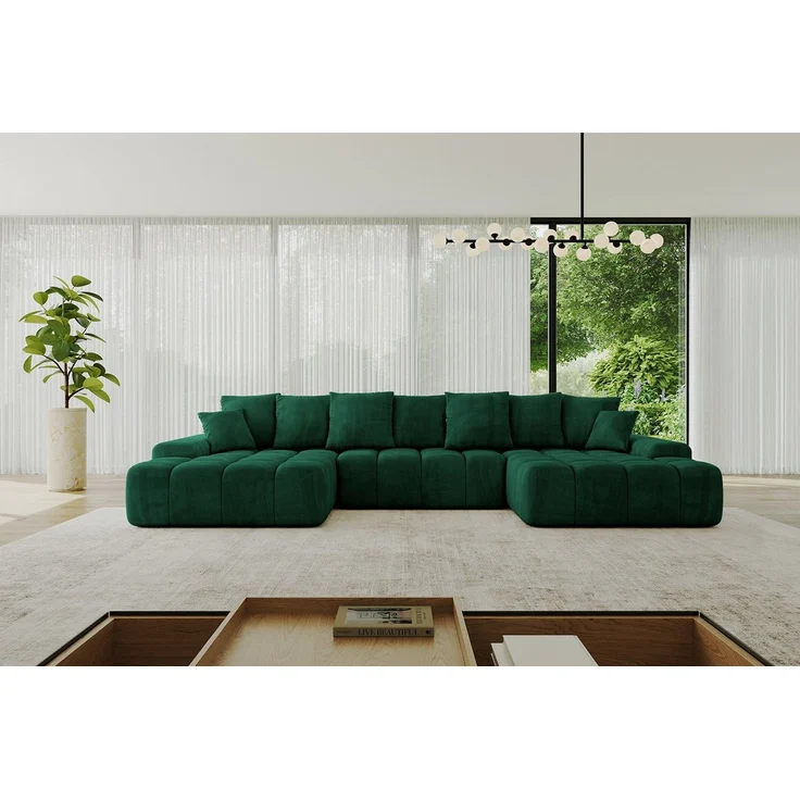 ALTDECOR Wohnlandschaft ENSI-U, Sofa Praktische Bequeme Funktionsecke Couch L-Form Eckcouch, Corner Sofa L-Form Vielseitige Sofa Wohnlandschaft Wohnzimmer – Bild 5