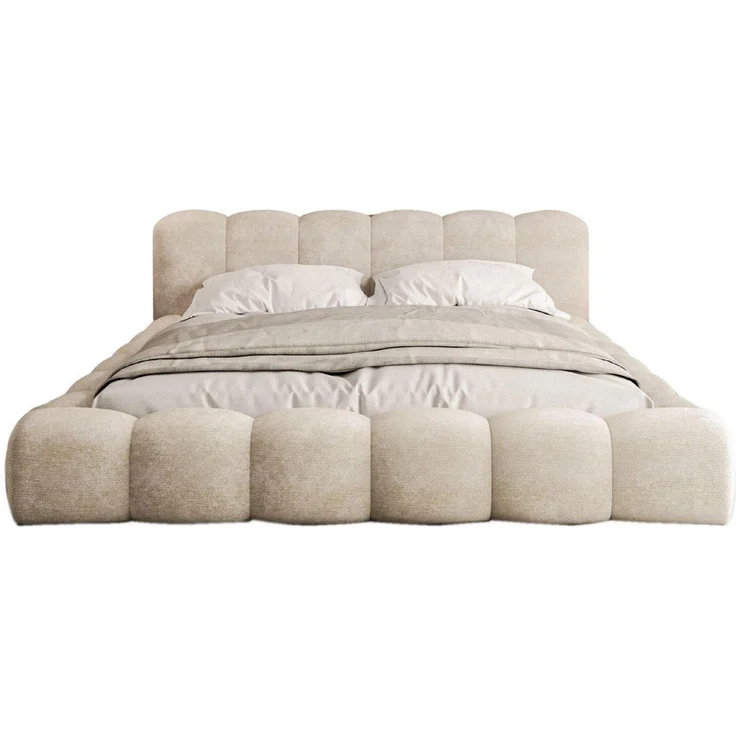 Compleo Polsterbett ERMS Bett bubble, Designerbett (Schlafzimmer Bett modern), (Chenille-Stoff), Doppelbett gepolstert, Wolkenbett – Bild 2