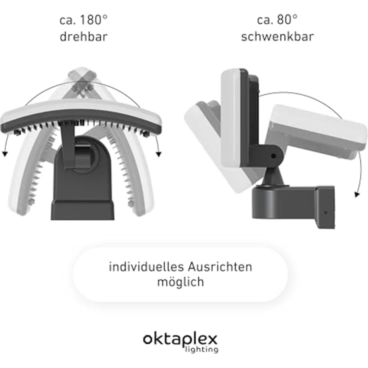 Oktaplex Cali LED Strahler Außen, 3000K warmweiß, 2940 Lumen, IP65, 26 Watt – Bild 3