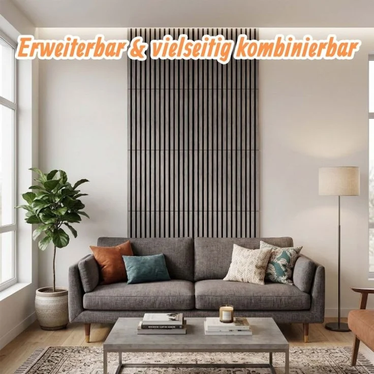 Akustikpaneele 4er Set 60 x 60 cm 10053403_9097 – Bild 3