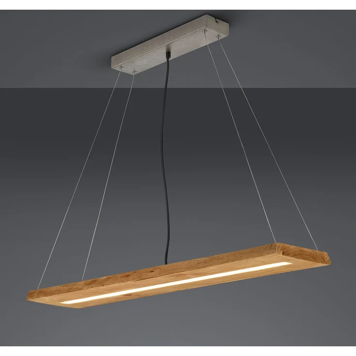 LED Hängeleuchte, Balken natur, Switch Dimmer, L 100 cm – Bild 5