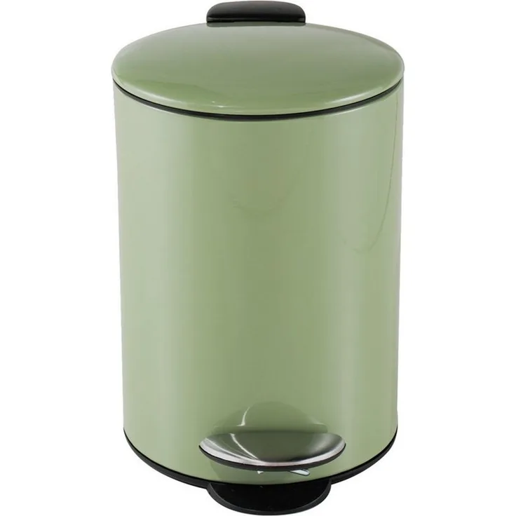 HTI-Living Kosmetikeimer Kosmetikeimer Jannik 3 Liter Grün, Mülleimer Treteimer Edelstahl