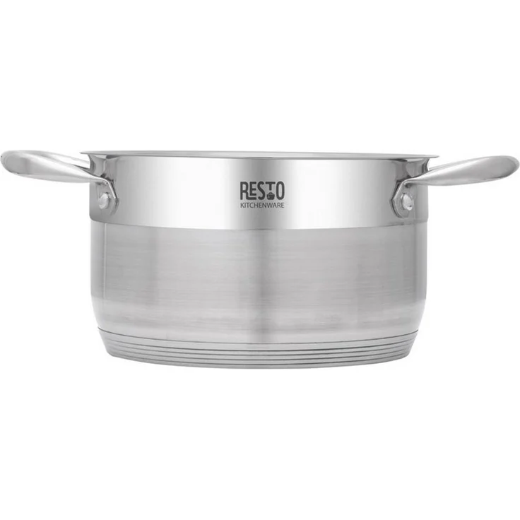 RESTO Kitchenware Kochtopf Rigel, Topf spülmaschinenfest, Edelstahl 18/10 (2-tlg), mit hitzebeständigem Glasdeckel, im Geschenkkarton – Bild 2