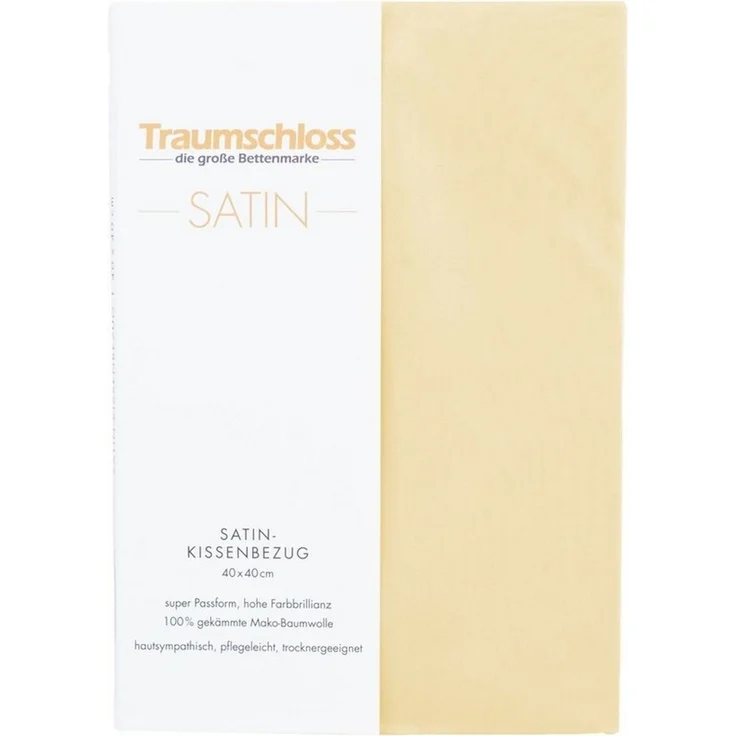 Traumschloss Kissenbezug Mako-Satin, (1 Stück), 100% Mako-Baumwolle, mit Reißverschluss – Bild 2