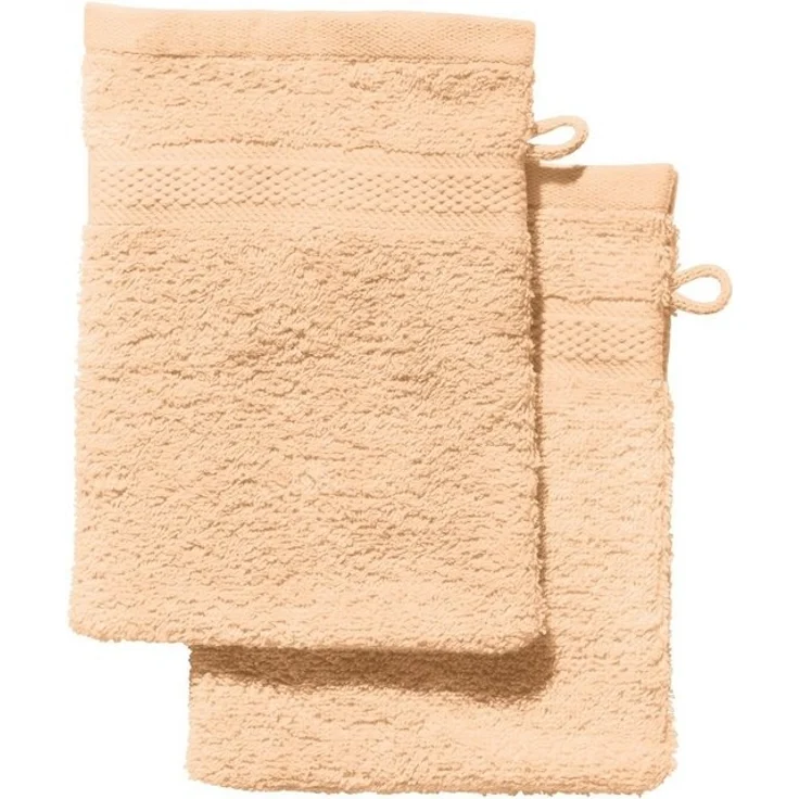 REDBEST Waschhandschuh Waschhandschuh "Chicago" 2er-Pack, Frottier (2-St), Walk-Frottier Uni – Bild 2