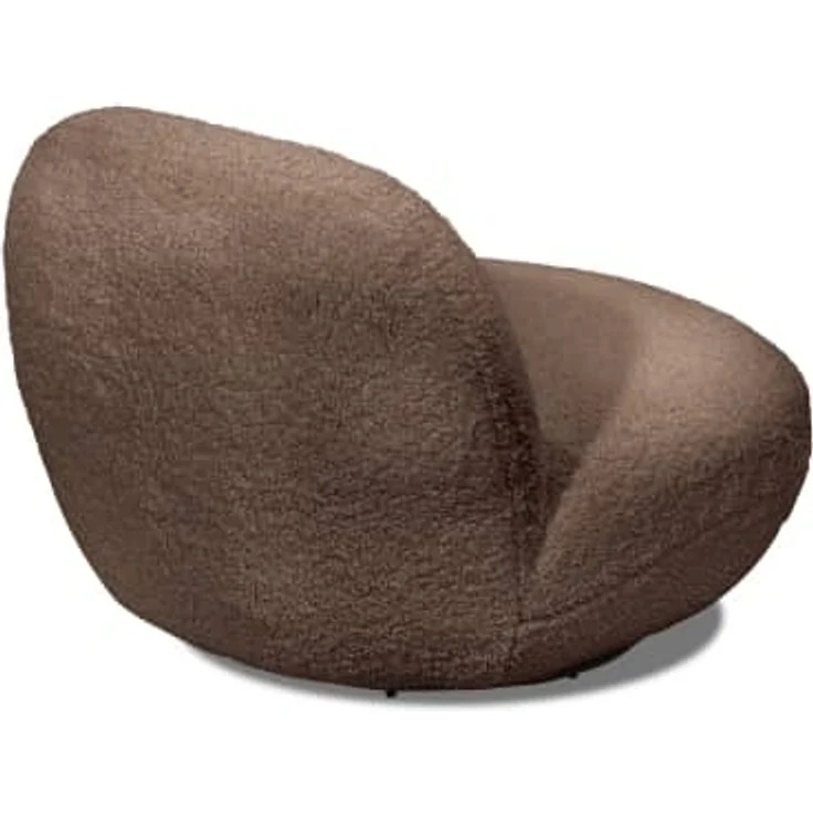 Drehsessel Chris ED Exciting Design Farbe Braun – Moderner Mikrofaser-Sessel mit Nosagfederung – Bild 3