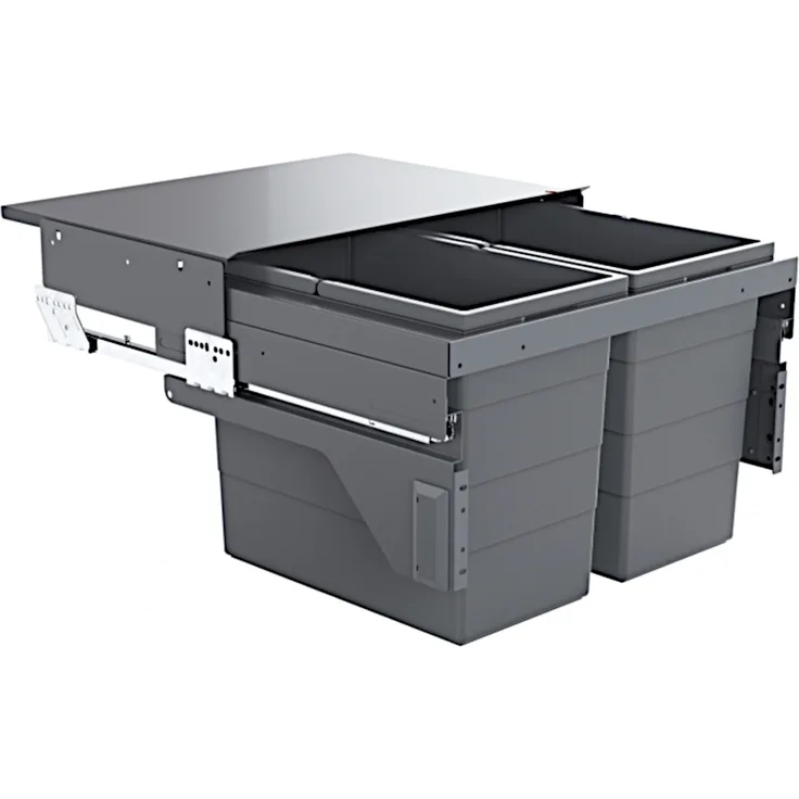 HAILO 3610841 CARGO mit 56 Liter Volumen für 60 cm Schrankbreite / Abfalltrennsystem