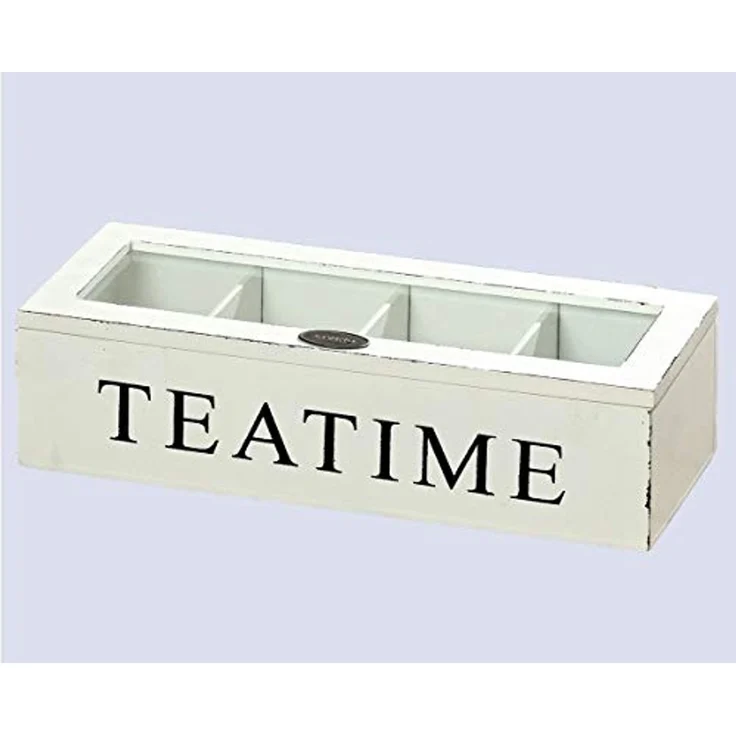BOLTZE GRUPPE GmbH Dekokiste Teebox Teeaufbewahrung f. Teebeutel Tee-Holzbox Landhausstil Shabby Lo – Bild 3