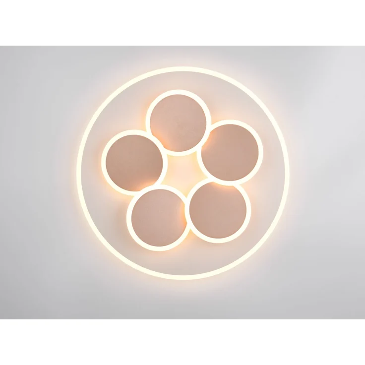 LED Deckenleuchte Grau Coffee dimmbar mit Fernbedienung & Tageslicht Ø 49cm – Bild 9