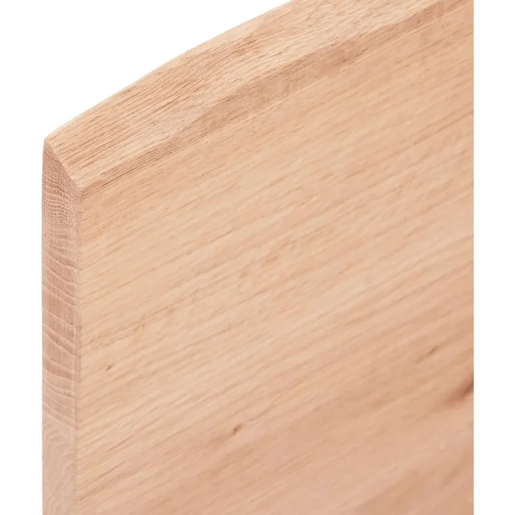 vidaXL Waschtischplatte mit Halterung Stahl und Massivholz Eiche 3302609 – Bild 9