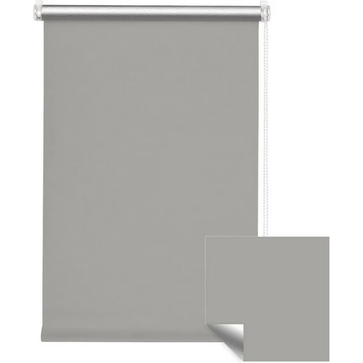 Verdunklungsrollo Klemmfix Tenebra Verdunkelungsrollo-Thermorollo, 35x160 cm, grau, Victoria M, blickdicht, ohne Bohren, in Führungsschienen, Klemmfix, Thermo – Isolierung, Mit Magnet
