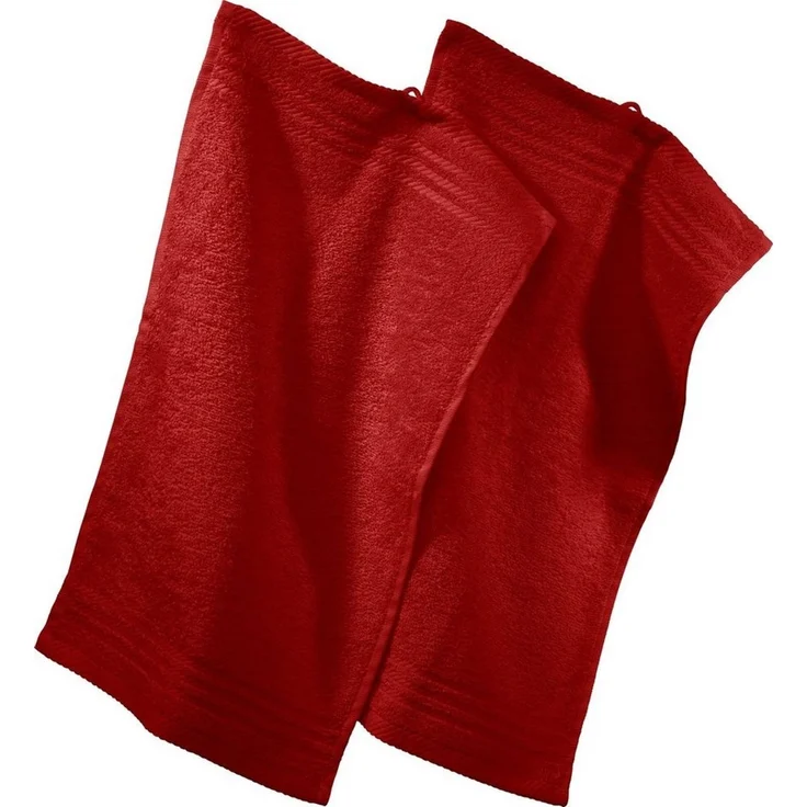 REDBEST Gästehandtuch Gästetuch 2er-Pack, Frottier (2-St), Walk-Frottier Uni – Bild 1