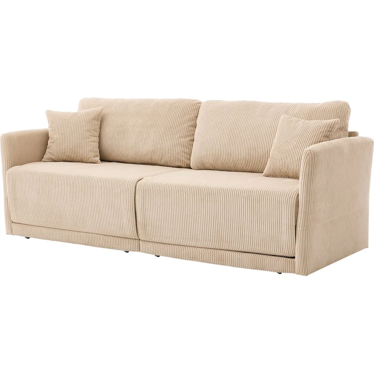 ZUBALIYA Schlafsofa 69.00x23.00 cm, mit Cordbezug, für Wohnzimmer und Apartments, mit stabilem Untergestell, Beige – Bild 13